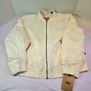 LEVI'S Women's Melanie Newport Bomber Jacket Sz: XL White